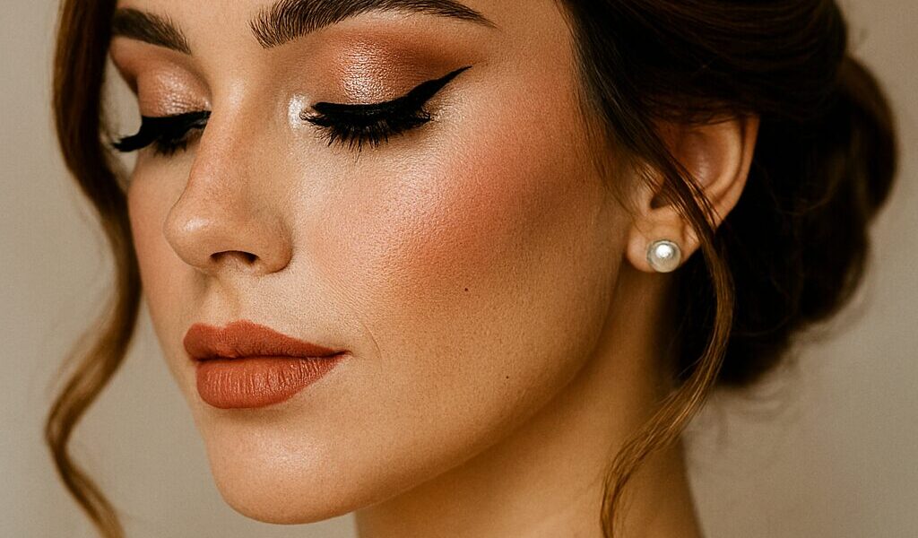 Beautiful bridal makeup look