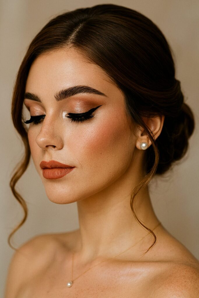 Beautiful bridal makeup look