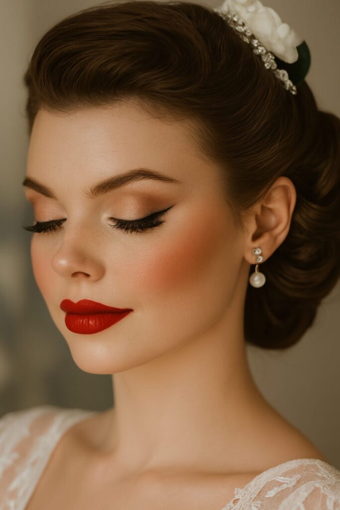 Beautiful bridal makeup look