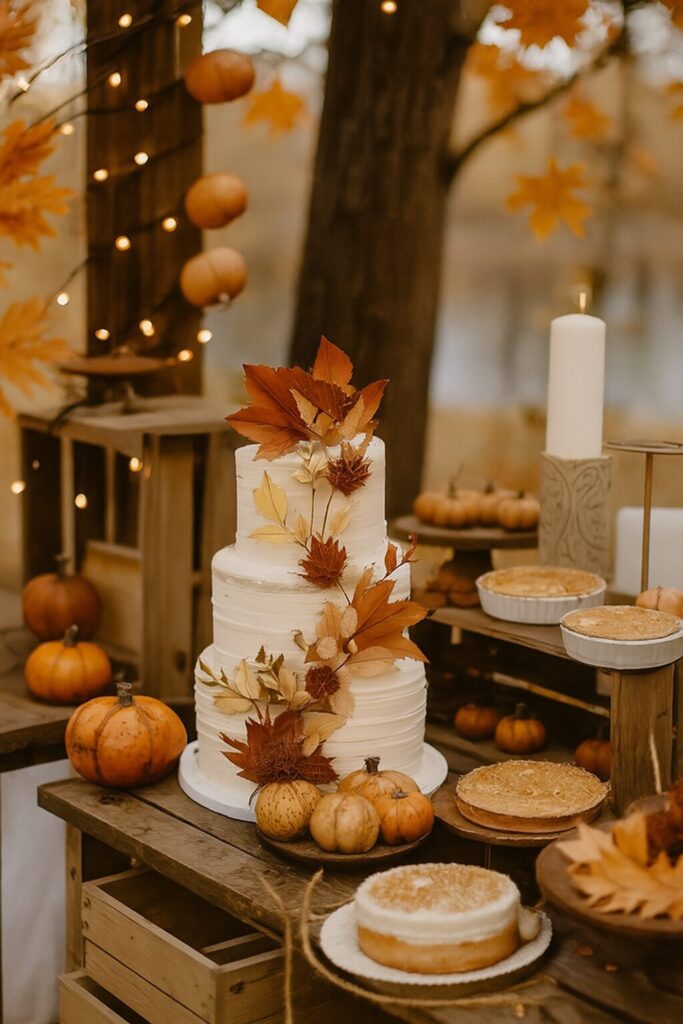 Modern wedding cake with artistic design
