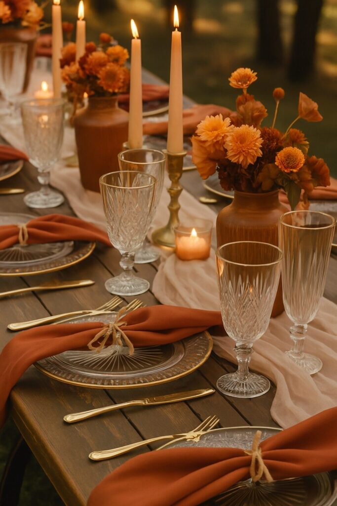 Romantic wedding decorations with timeless style