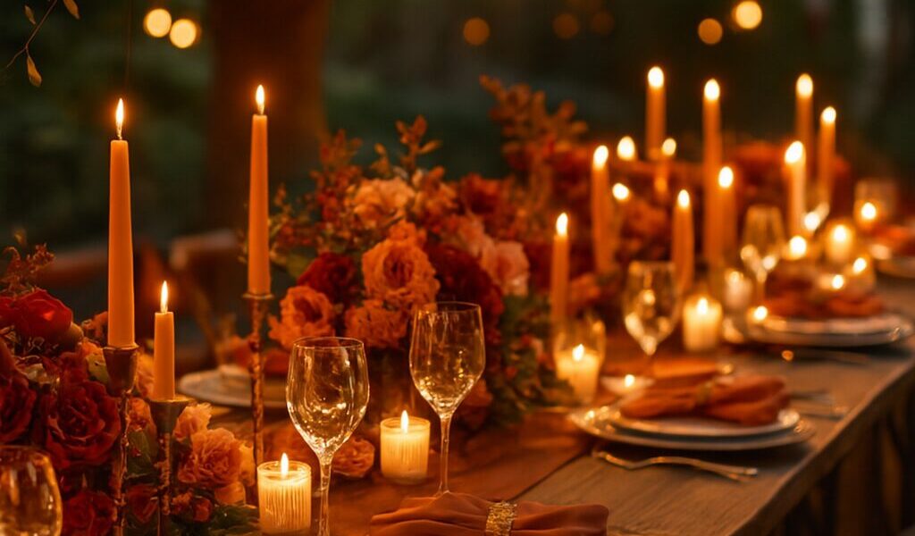 Romantic wedding decorations with timeless style