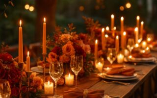 Romantic wedding decorations with timeless style