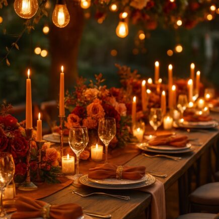 Romantic wedding decorations with timeless style