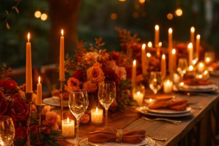Romantic wedding decorations with timeless style