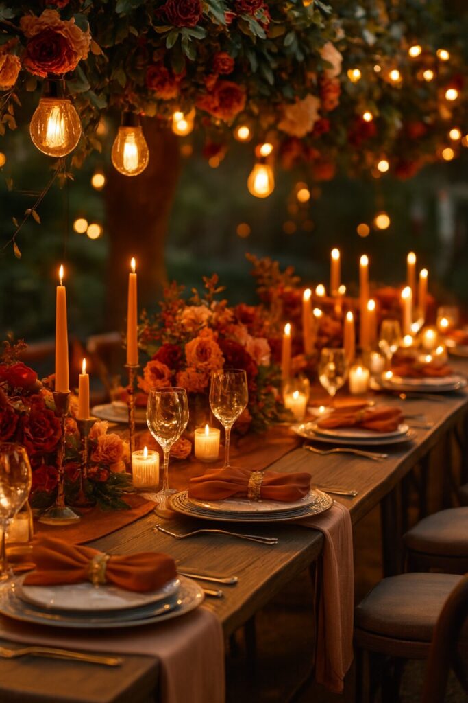 Romantic wedding decorations with timeless style