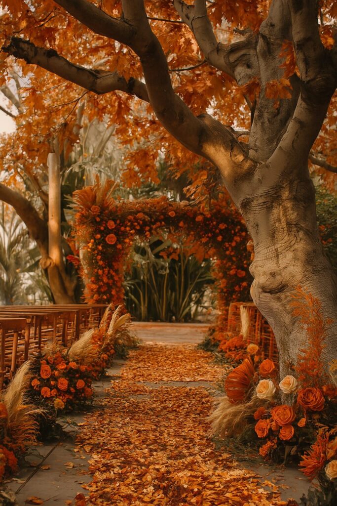 Romantic wedding decorations with timeless style
