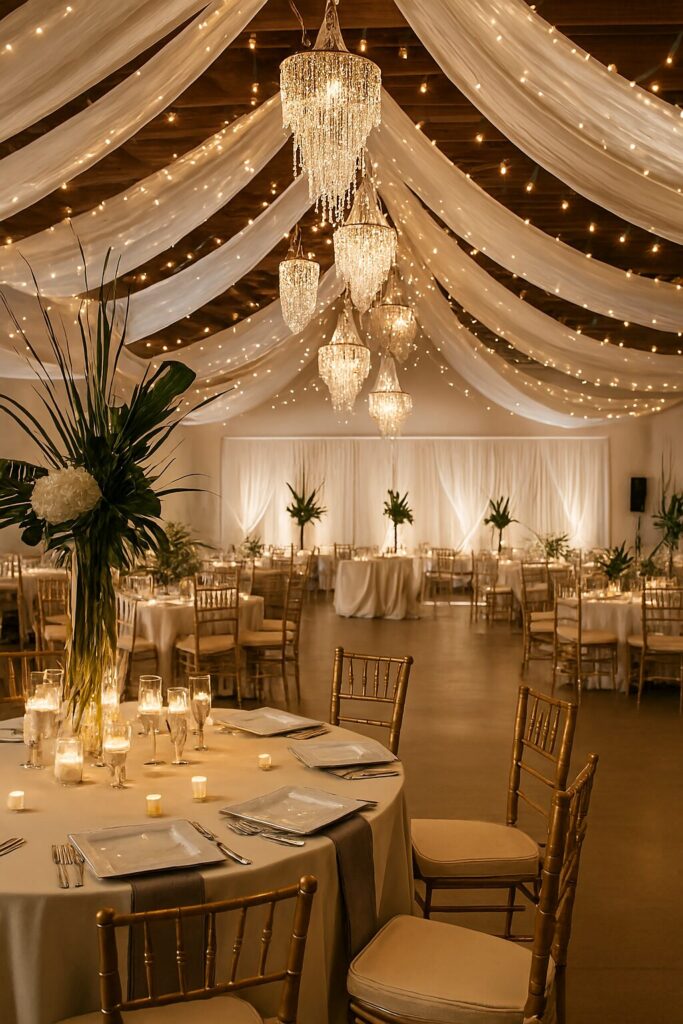 Romantic wedding decorations with timeless style
