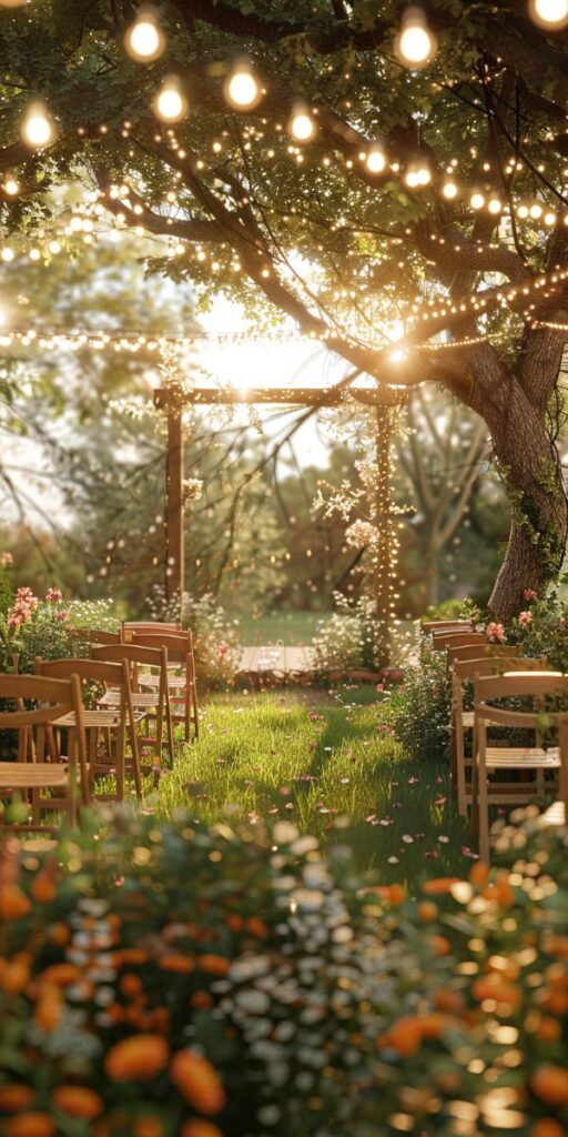 Beautiful wedding celebration on a budget