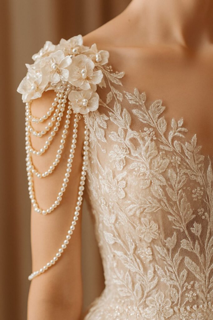 Modern minimalist bridal dress