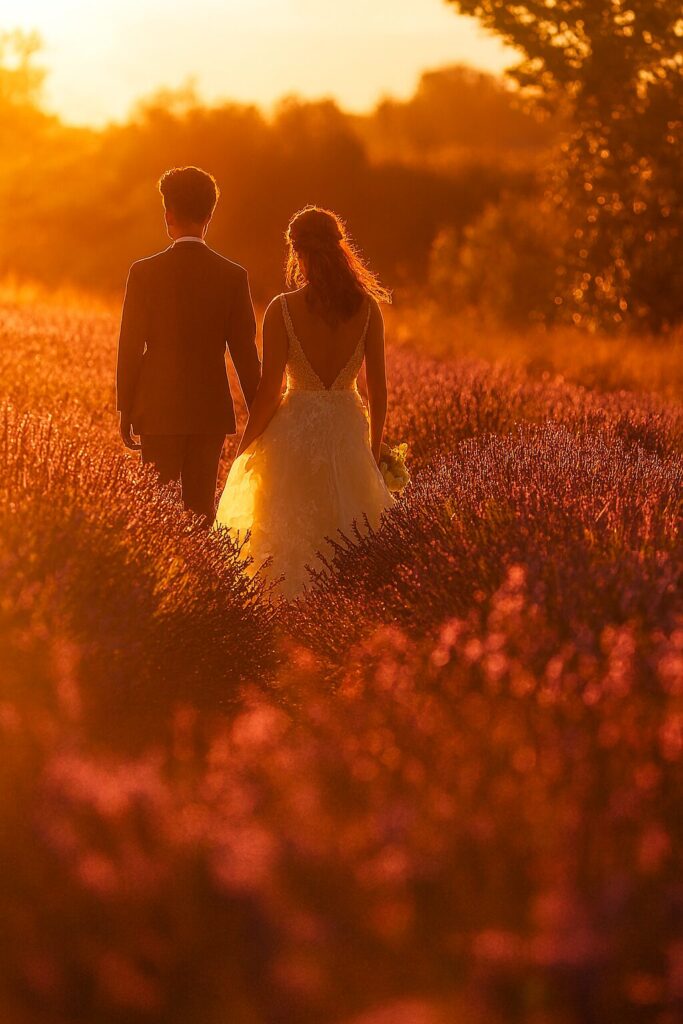 Candid wedding photography moment