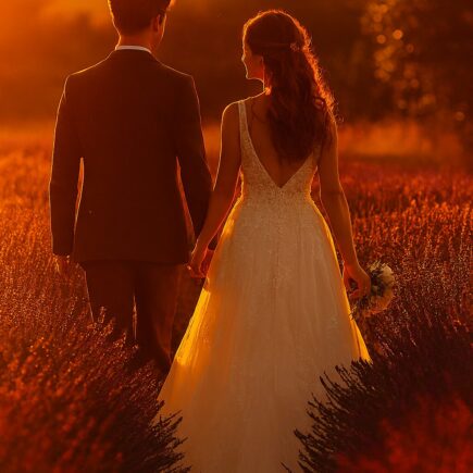 Joyful moment captured in wedding photo