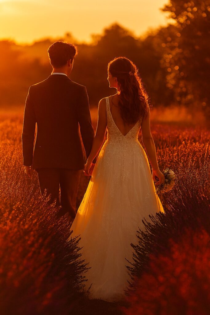 Joyful moment captured in wedding photo