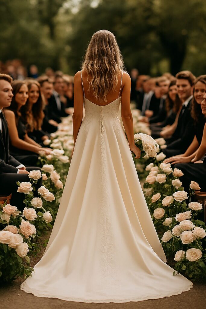 Candid wedding photography moment