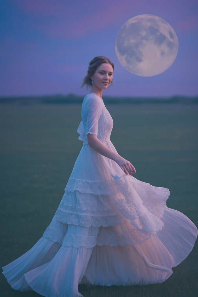 Modern minimalist bridal dress