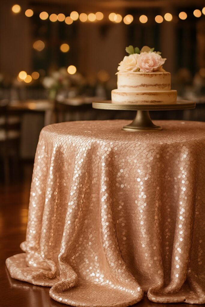 Elegant rustic wedding table arrangement