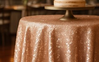 Elegant rustic wedding table arrangement