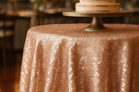 Elegant rustic wedding table arrangement