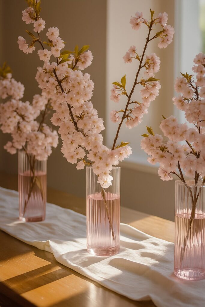 Elegant wedding table décor with floral centerpiece